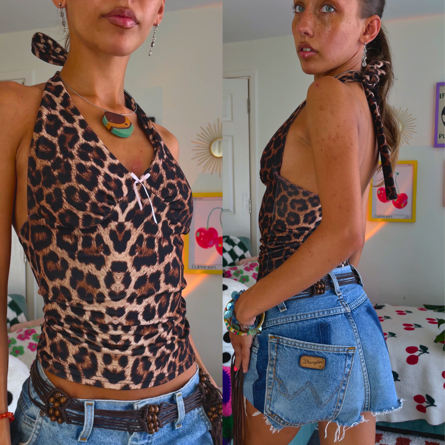 Beginner Y2K Halterneck Top Sewing Pattern (PDF Digital Download)